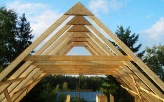 Самостоятельное крепление конькового бруса для крыши дома