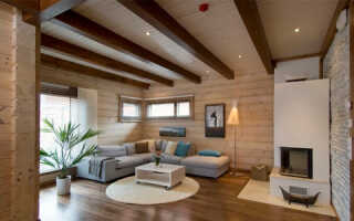 Виды отделки потолков в деревянном доме