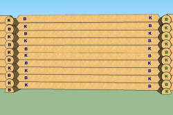 Расположение брёвен в стене сруба Расположение брёвен в стене сруба