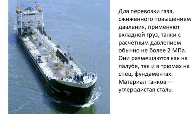 Транспоротировка газа танкерами