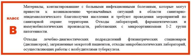 Третий класс отходов