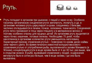 Влияние ртути на окружающую среду